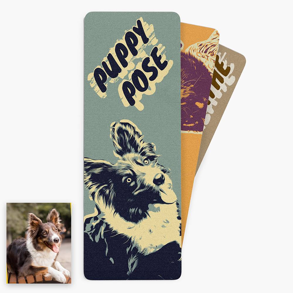 Puppy Pose - Custom Photo Yoga Mat-3 Puppy Pose - Custom Photo Yoga Mat-3 product photo