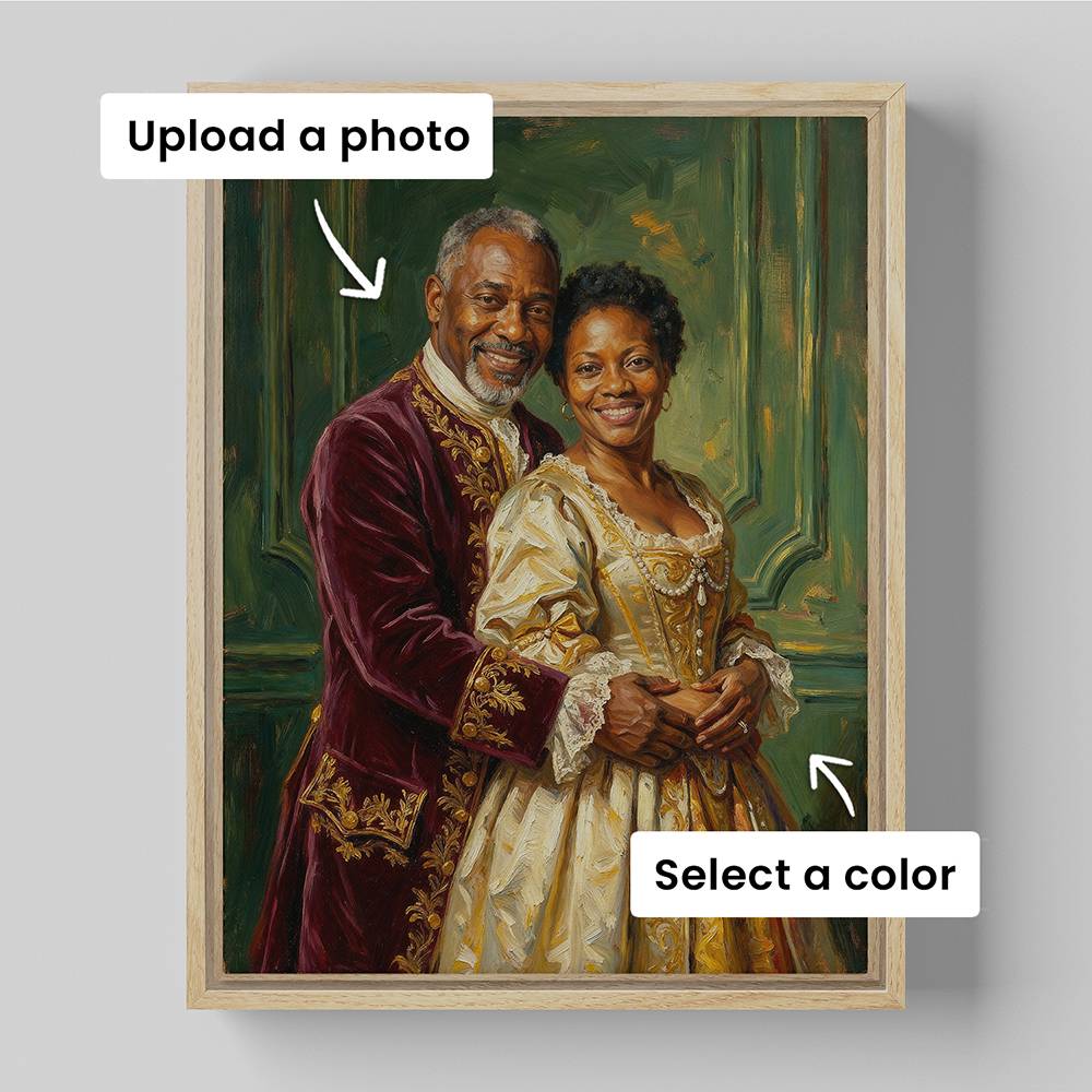 Royal Romance - Custom Canvas for Couple-2 Royal Romance - Custom Canvas for Couple-2 product photo