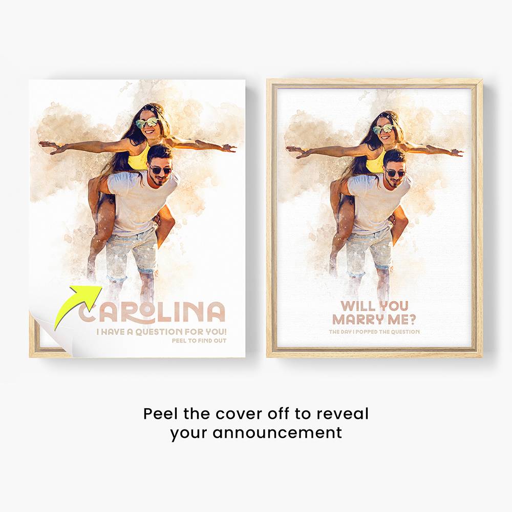 Say Yes - Custom Peel To Reveal Canvas-8 product photo