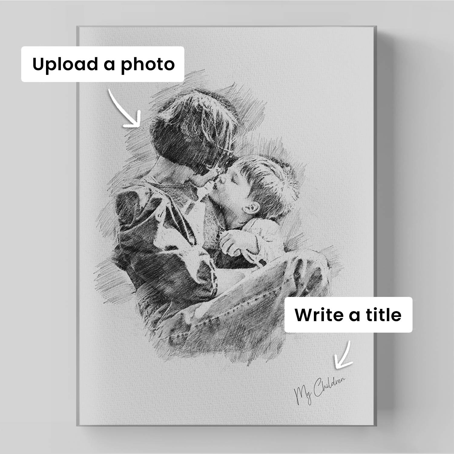 Sketching Memories - Vertical Acrylic-7 product photo