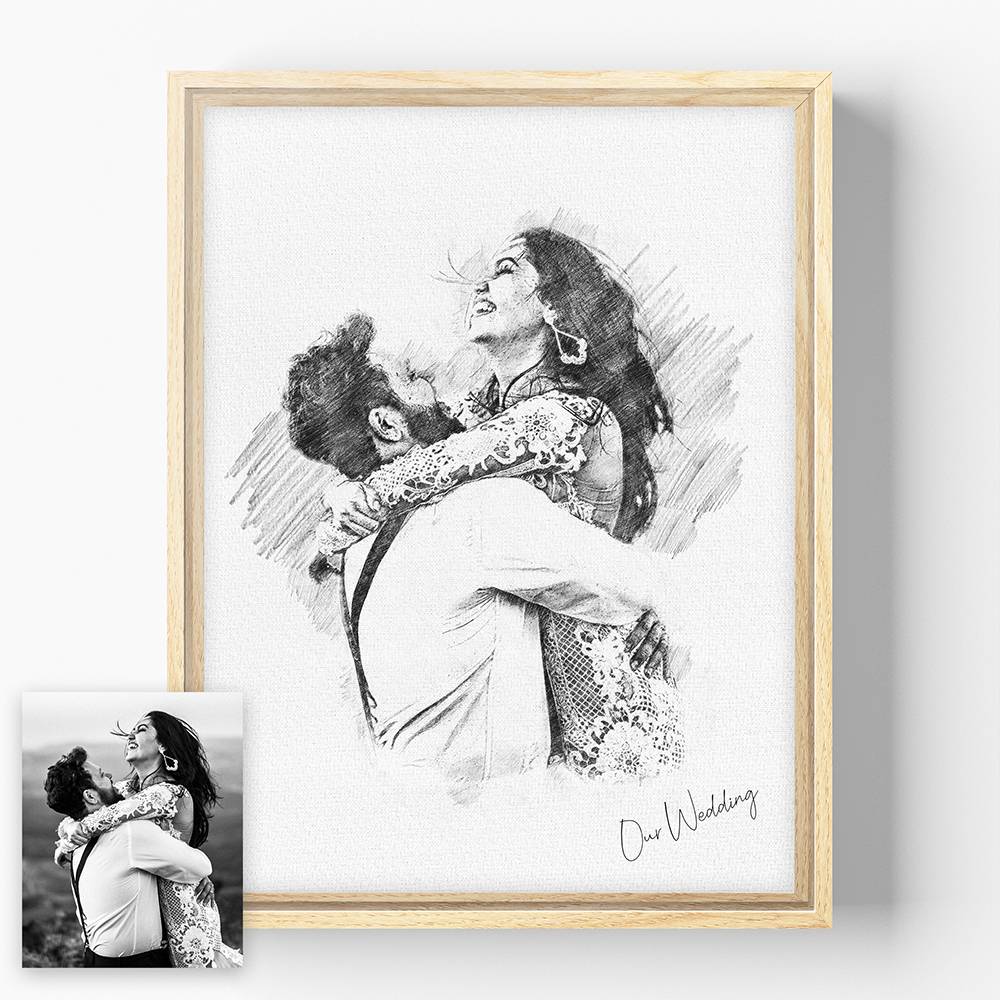 Sketching Memories - Custom Vertical Wall Art-1 product photo