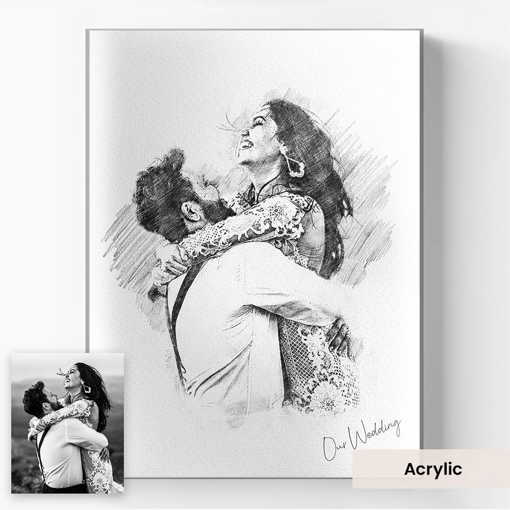 Sketching Memories - Custom Vertical Wall Art-3 product photo