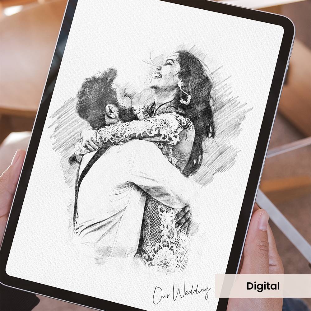 Sketching Memories - Custom Vertical Wall Art-4 product photo