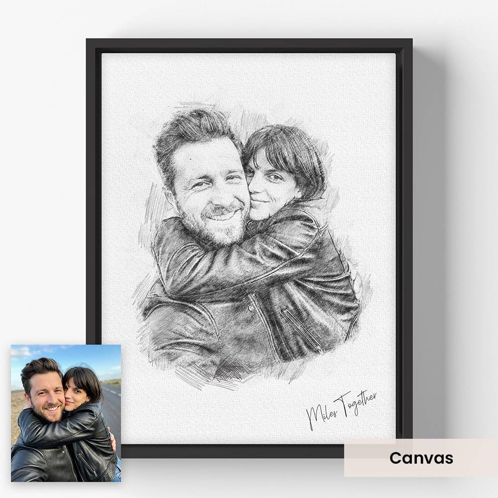 Sketching Memories - Custom Vertical Wall Art-1 product photo