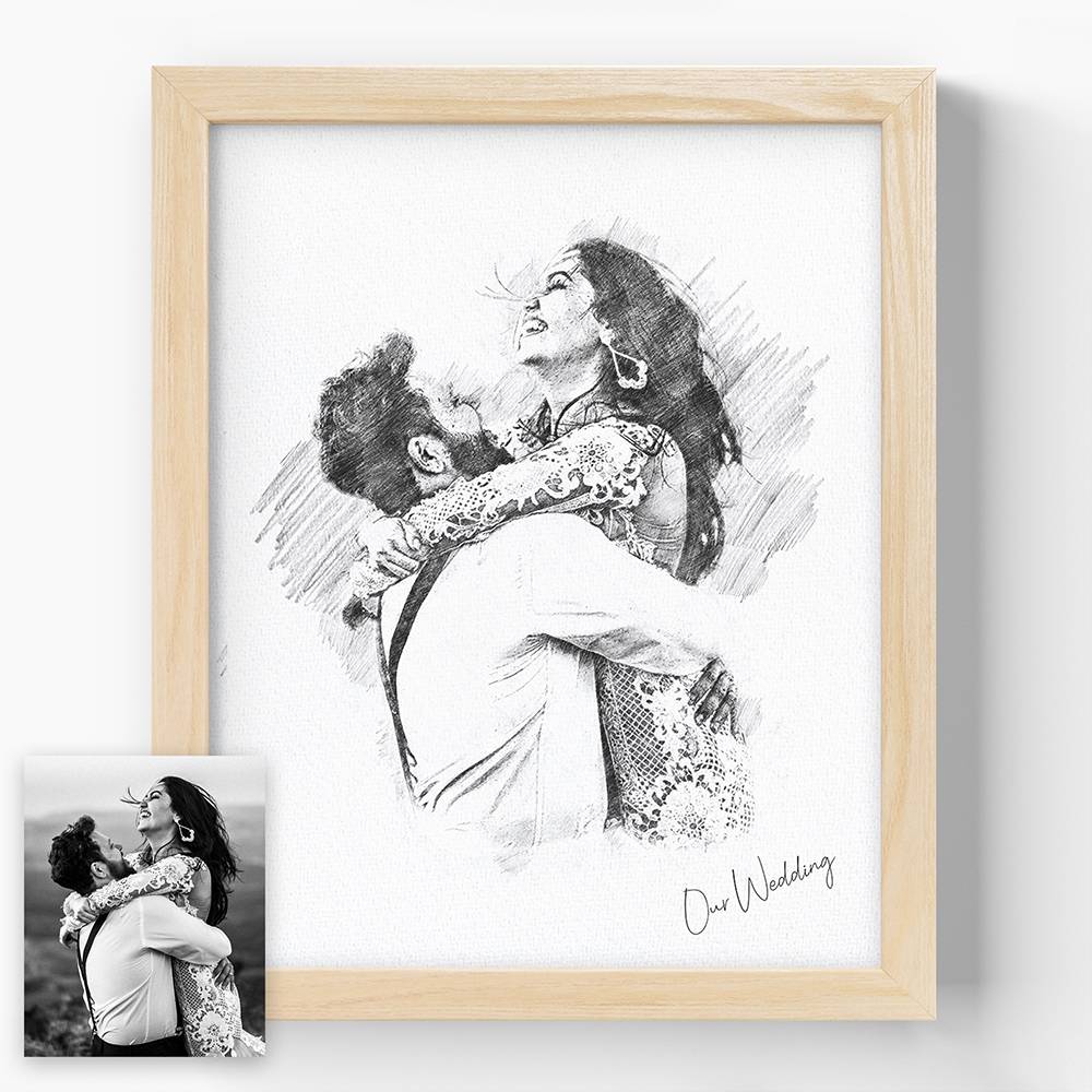 Sketching Memories - Custom Vertical Wall Art-6 product photo