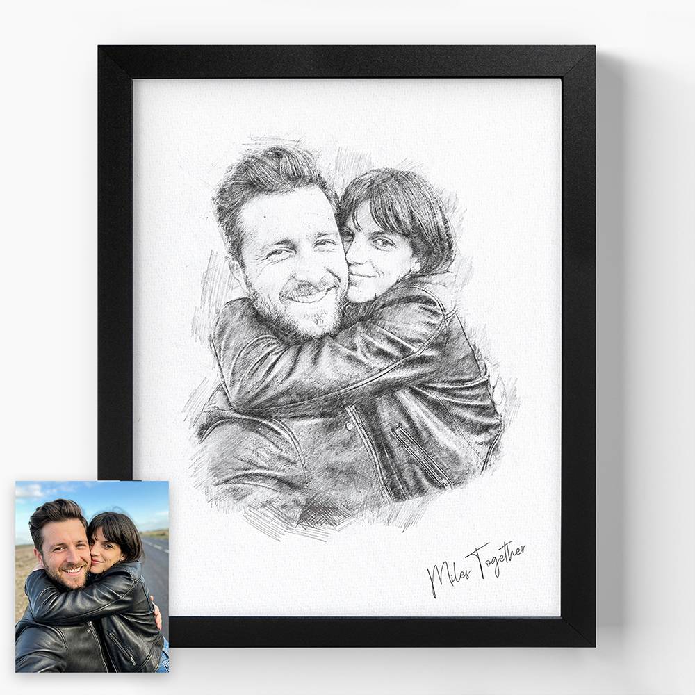 Sketching Memories - Custom Vertical Wall Art-7 product photo