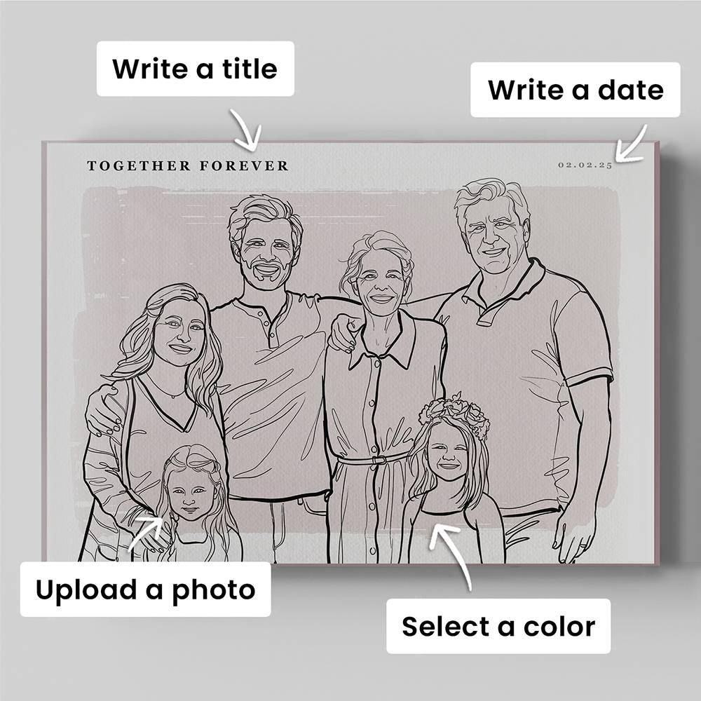 Softly Our - Custom Portrait Acrylic-4 product photo