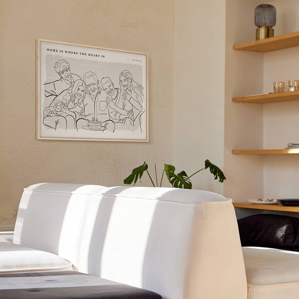 Softly Ours - Custom Portrait Canvas-6 product photo