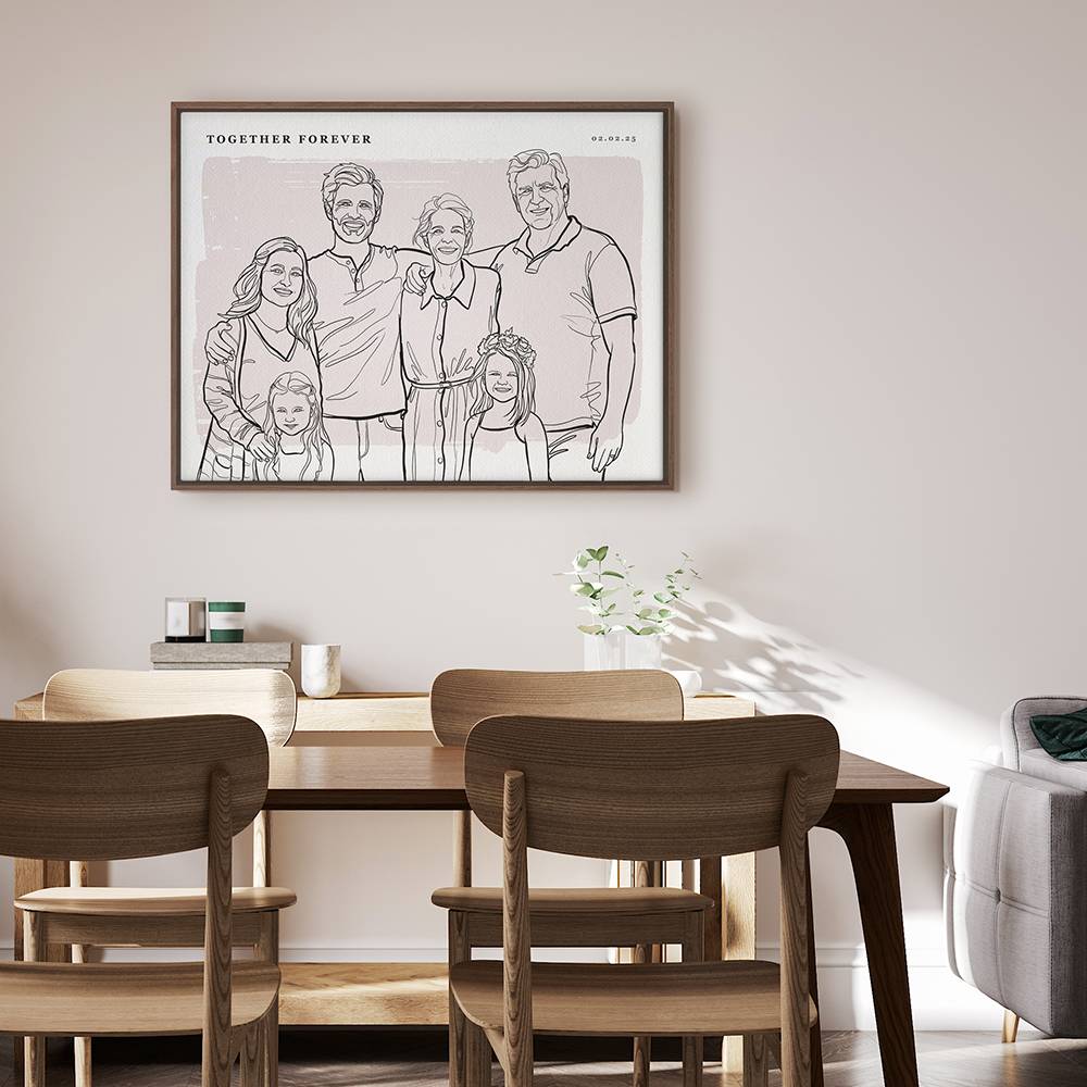 Softly Ours - Custom Portrait Canvas-2 product photo