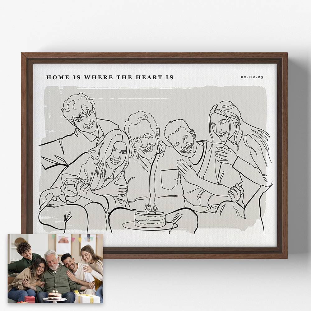 Softly Ours - Custom Portrait Canvas-3 product photo