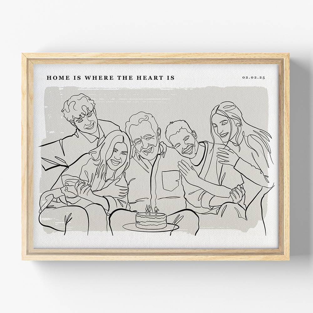 Softly Ours - Custom Portrait Canvas-5 product photo