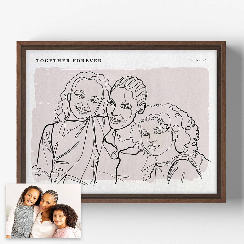 Softly Ours - Custom Portrait Canvas-1 Softly Ours - Custom Portrait Canvas-1 product photo