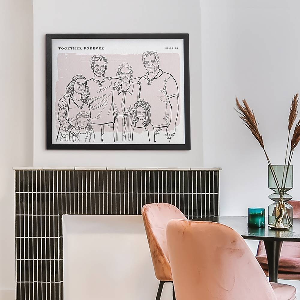 Softly Ours - Custom Portrait Print-2 product photo