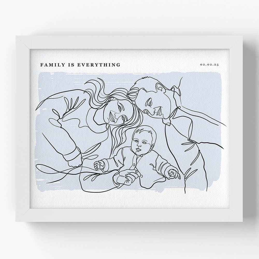 Softly Ours - Custom Portrait Print-9 product photo