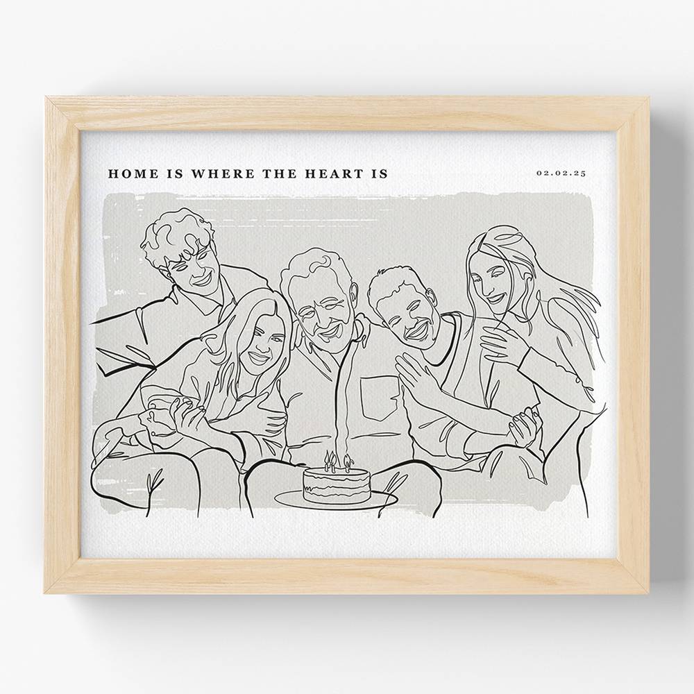 Softly Ours - Custom Portrait Print-8 product photo