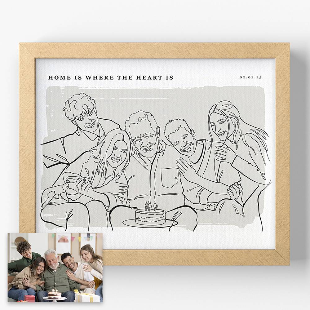 Softly Ours - Custom Portrait Print-5 product photo