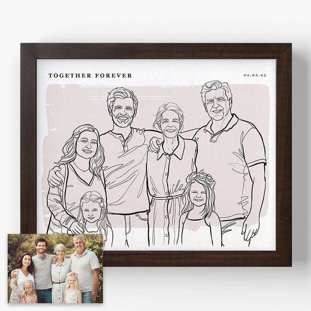 Softly Ours - Custom Portrait Print-1 product photo