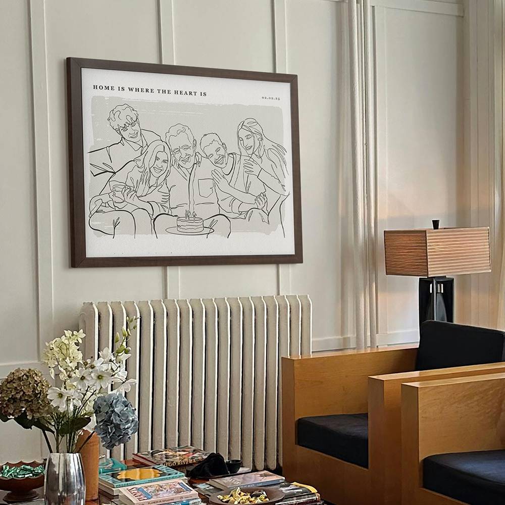 Softly Ours - Custom Portrait Print-6 product photo