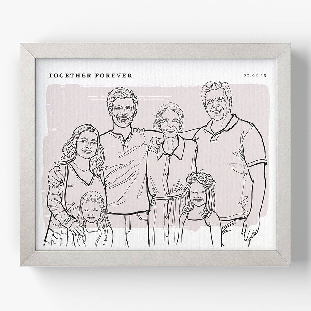 Softly Ours - Custom Portrait Print-7 product photo