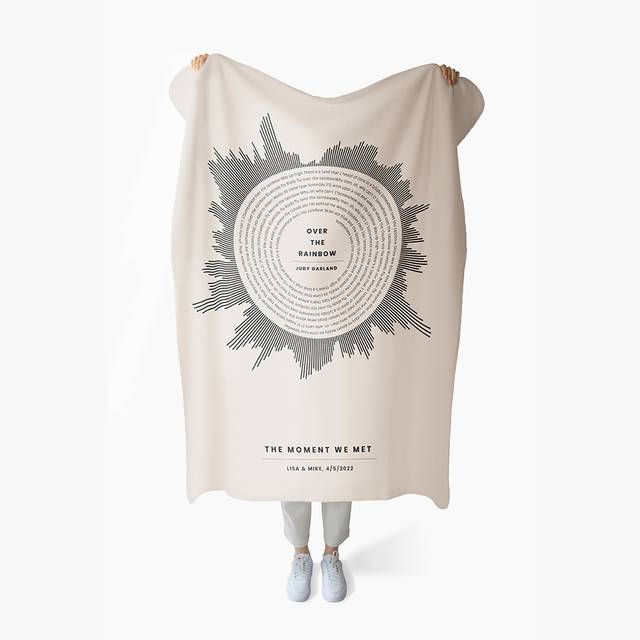 Soundwave Symphony Custom Blanket Lime & Lou