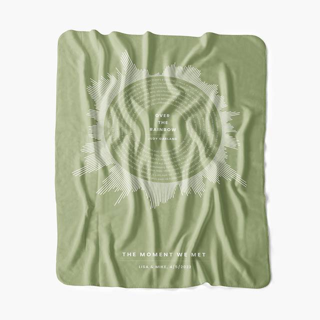 Soundwave Symphony Custom Blanket Lime & Lou