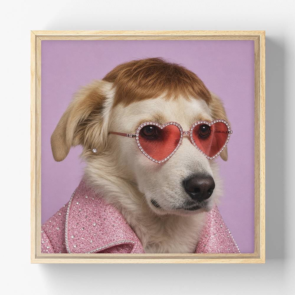 Star Pup - Custom Famous Pet Art Canvas-6 product photo
