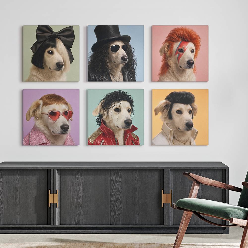 Star Pup - Custom Famous Pet Art Canvas-1 product photo