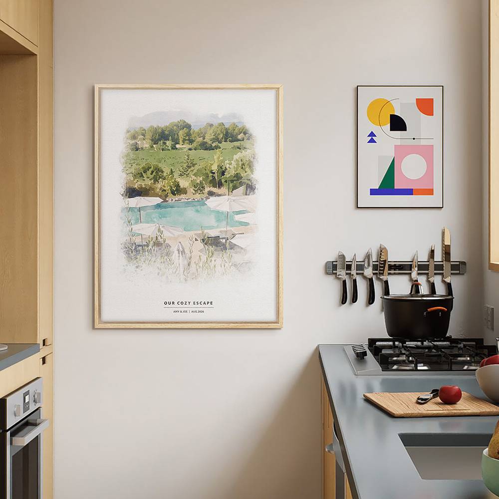 The Art of Place – Custom Watercolor Canvas-2 product photo