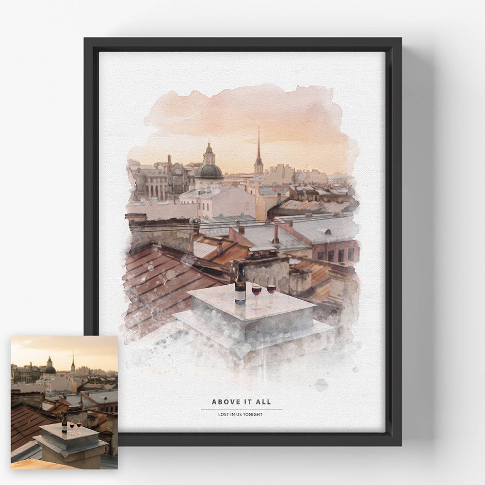 The Art of Place – Custom Watercolor Canvas-7 product photo