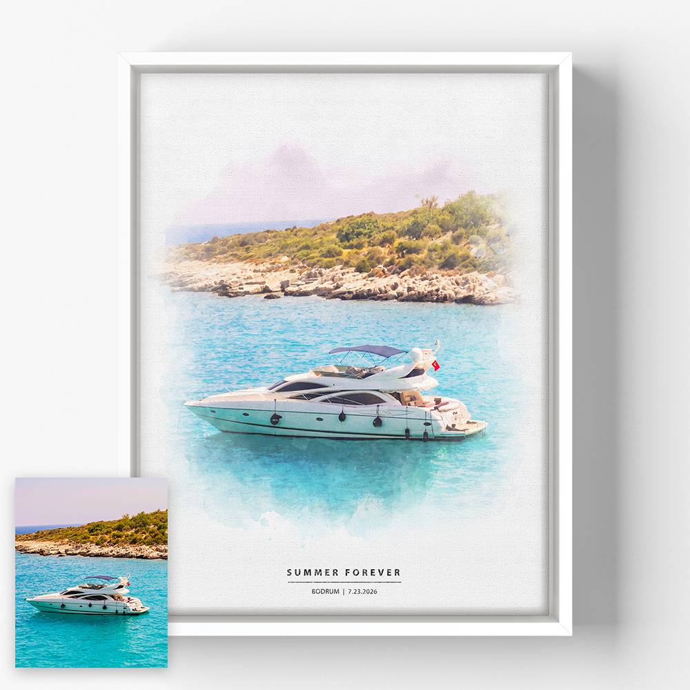 The Art of Place – Custom Watercolor Canvas-3 product photo