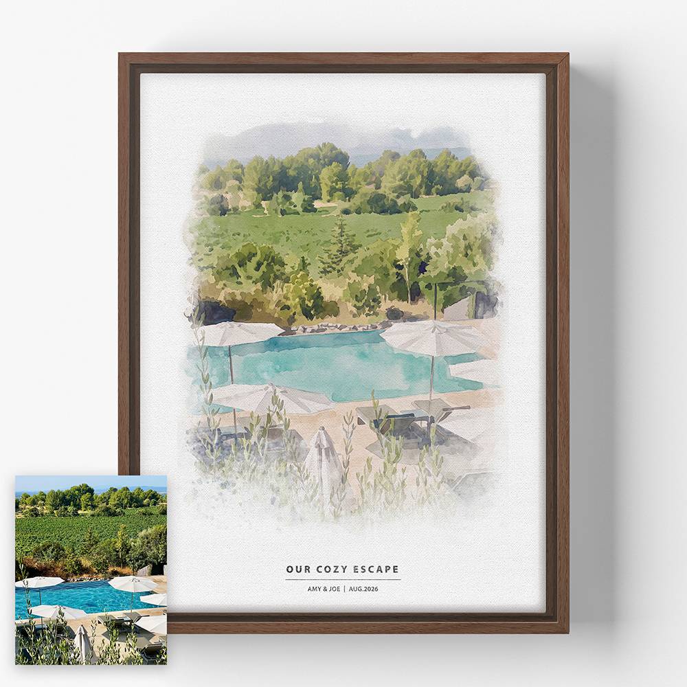 The Art of Place – Custom Watercolor Canvas-1 product photo