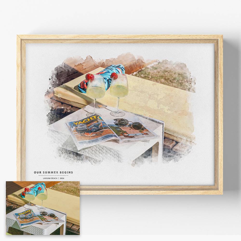 The Art of Place – Custom Watercolor Canvas-5 product photo