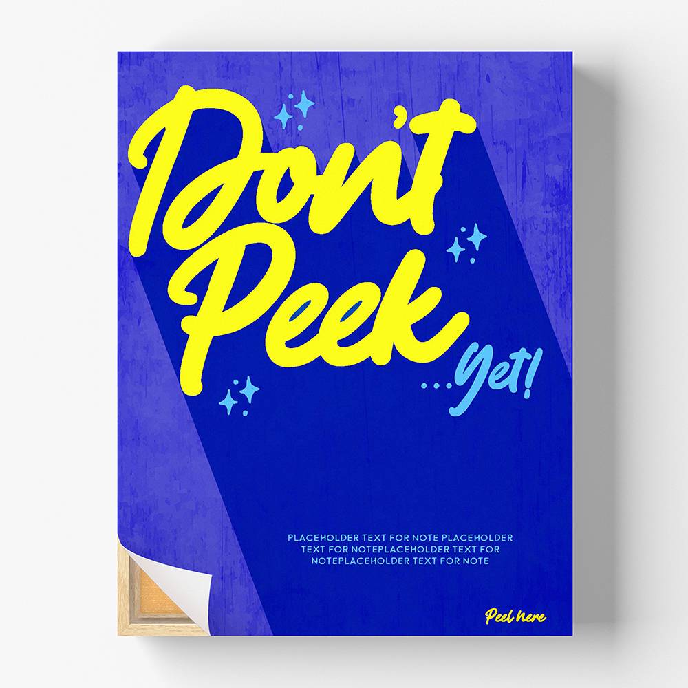 The Big Reveal - Custom Peel-to-Reveal Canvas Cover-2 product photo