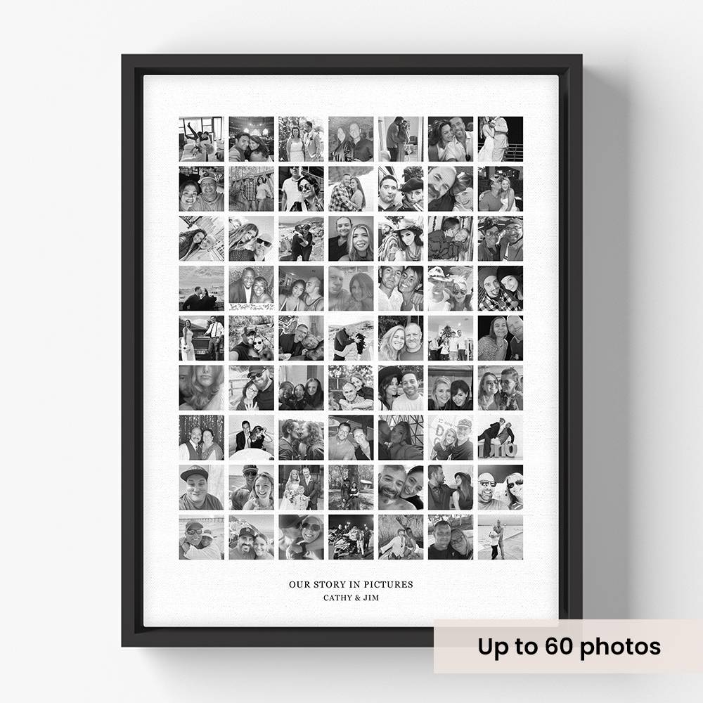 The Heirloom Collage - Scanned Photos on Canvas-1 product photo