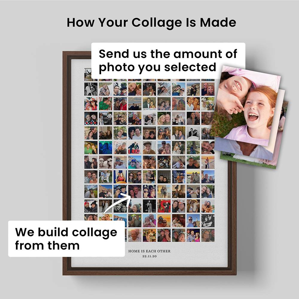 The Heirloom Collage - Scanned Photos on Canvas-4 product photo