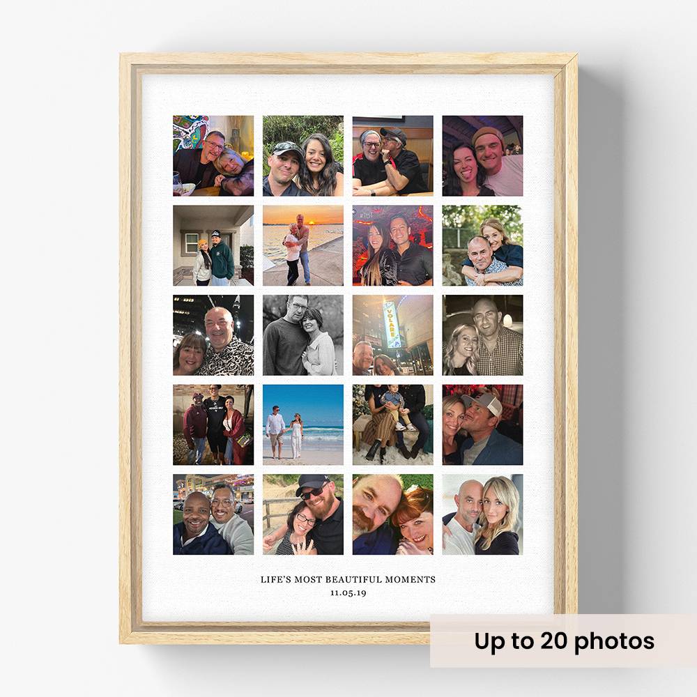 The Heirloom Collage - Scanned Photos on Canvas-8 product photo