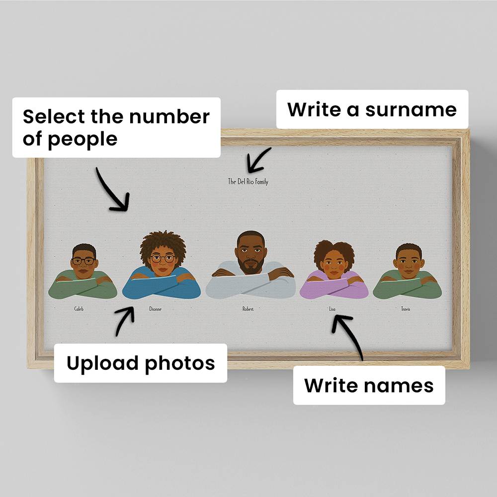The Crew – Custom Portrait Canvas for Five-2 product photo