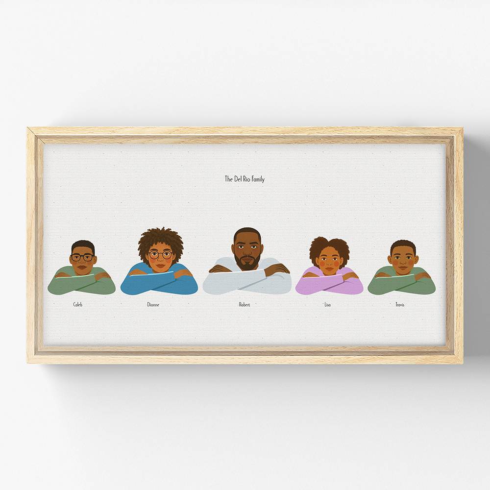 The Crew – Custom Portrait Canvas for Four-1 product photo