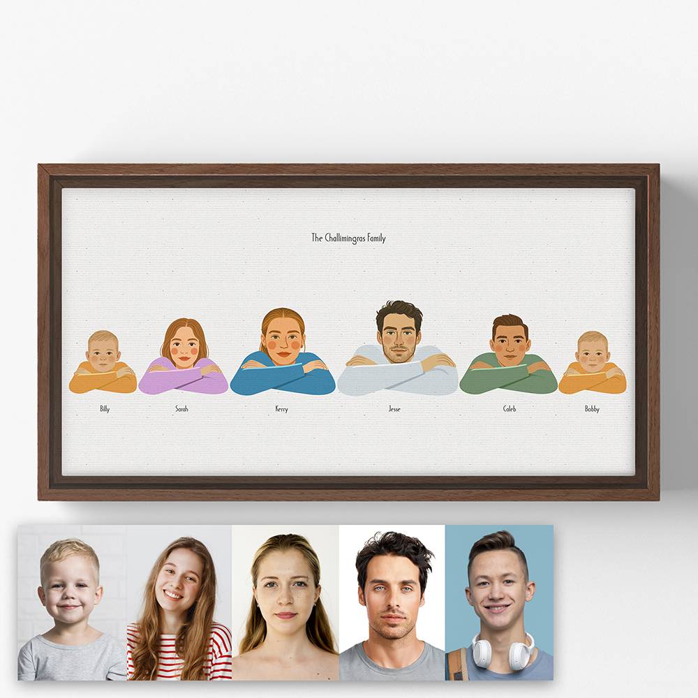 The Crew - Custom Portrait Canvas for Two-9 product photo