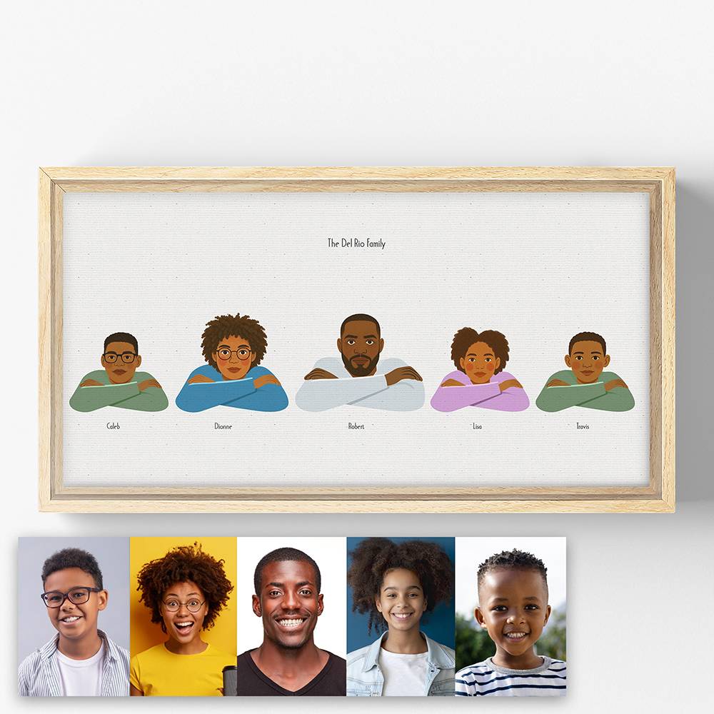 The Crew - Custom Portrait Canvas for Two-6 The Crew - Custom Portrait Canvas for Two-6 product photo