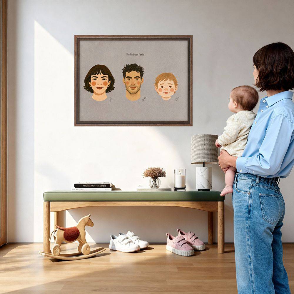 The Family Edit – Custom Portrait Canvas for Three-6 product photo