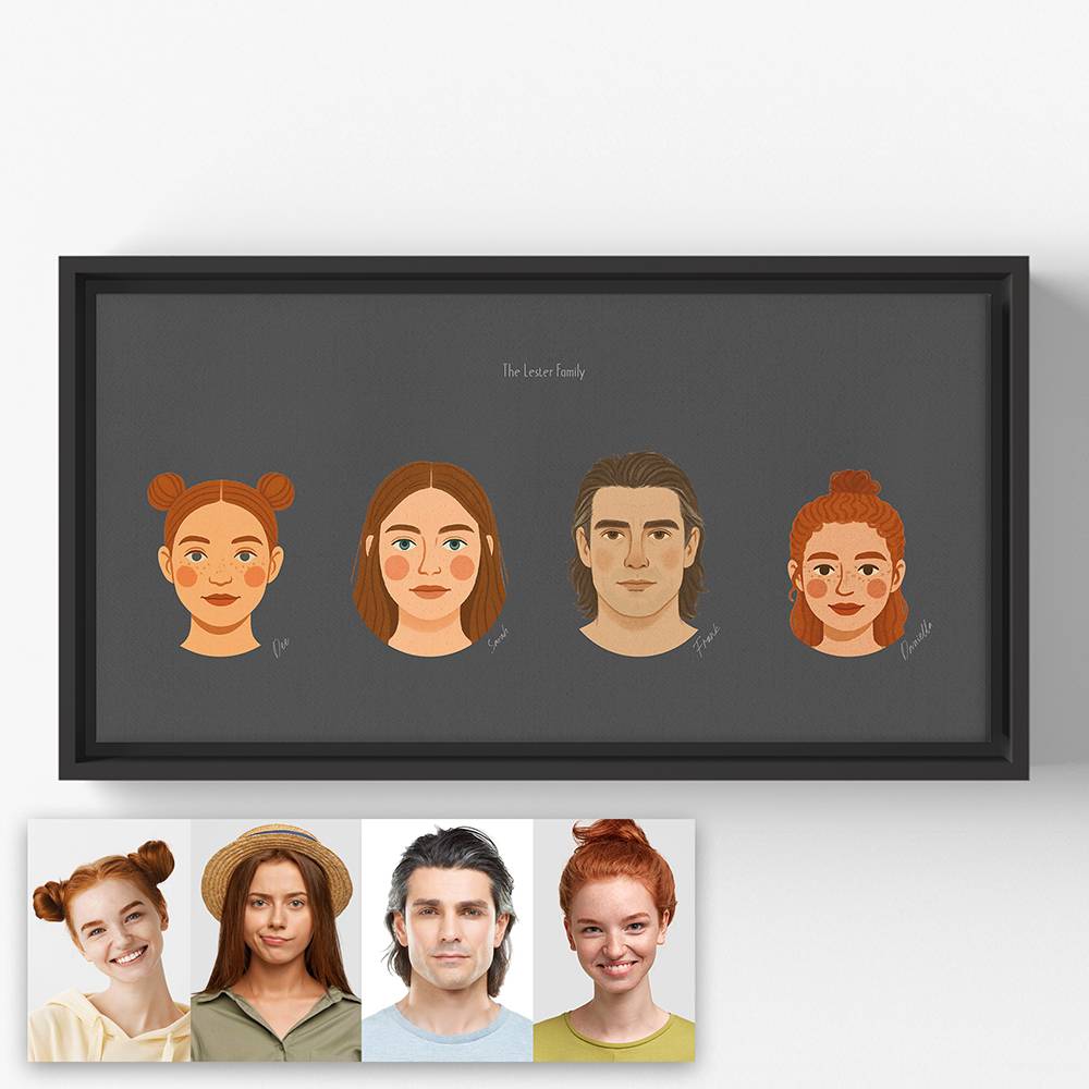 The Family Edit – Custom Portrait Canvas for Two-9 product photo