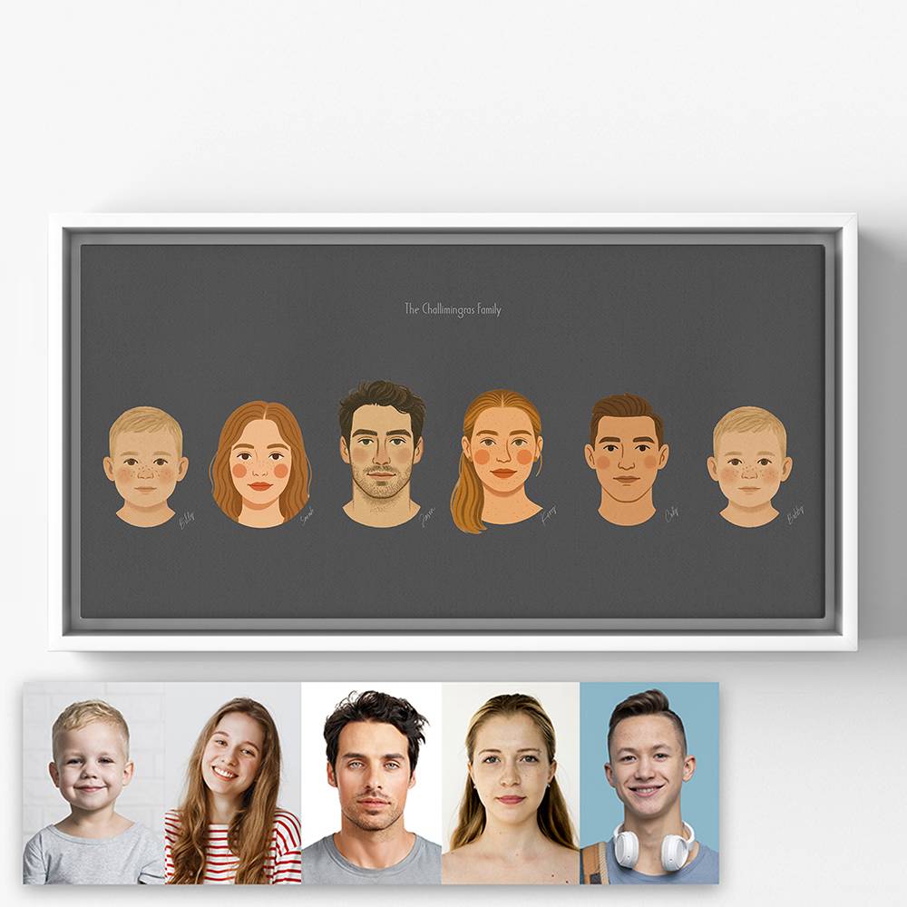 The Family Edit – Custom Portrait Canvas for Two-3 product photo