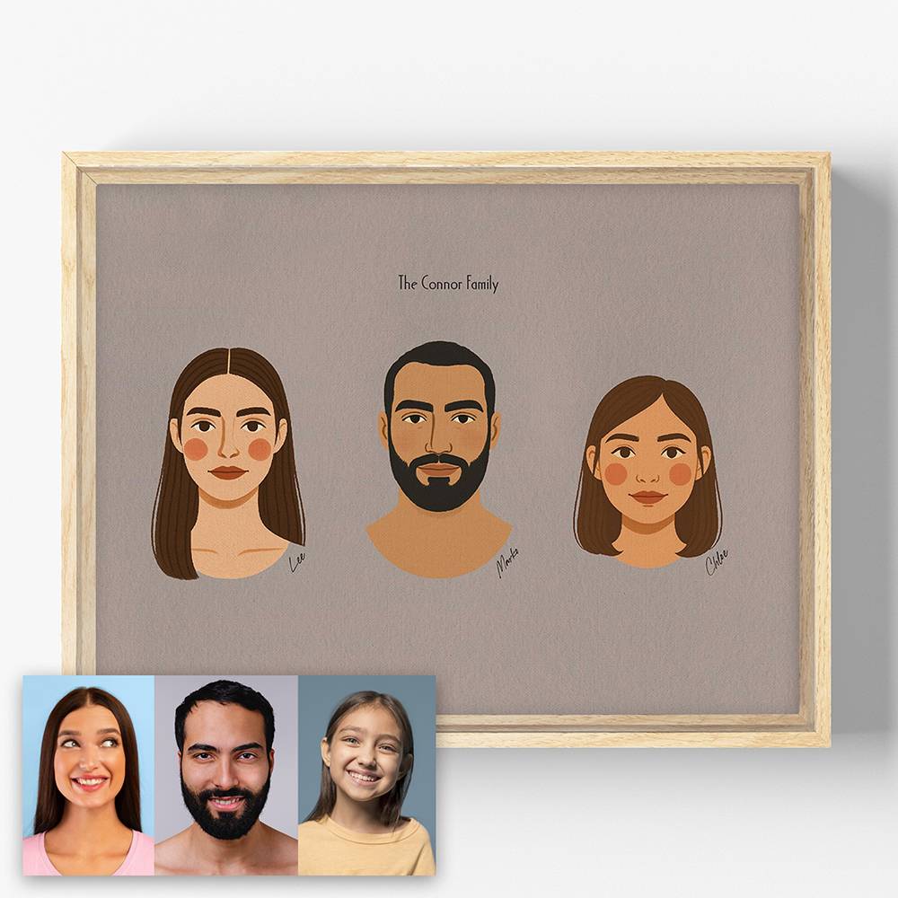 The Family Edit – Custom Portrait Canvas for Two-8 product photo