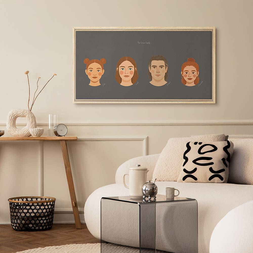 The Family Edit – Custom Portrait Canvas for Two-4 product photo