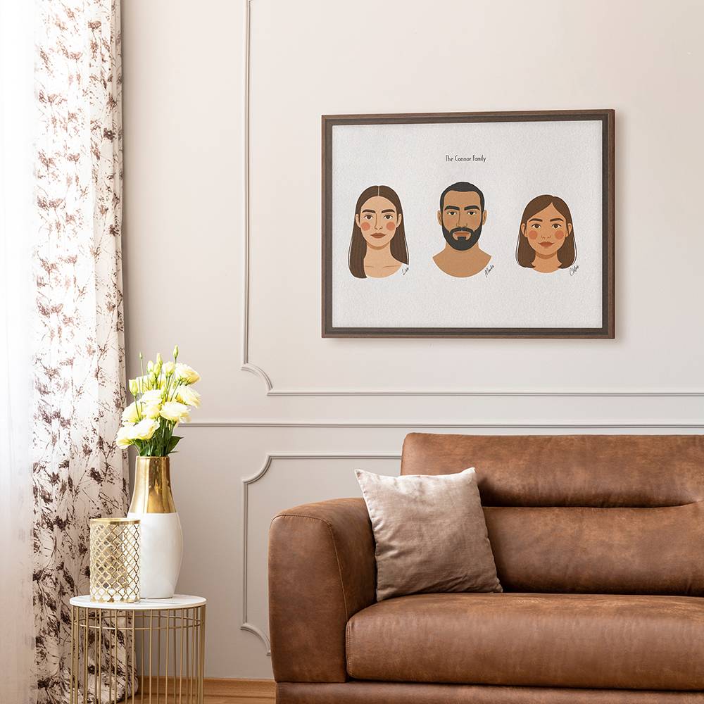 The Family Edit – Custom Portrait Canvas for Two-2 product photo