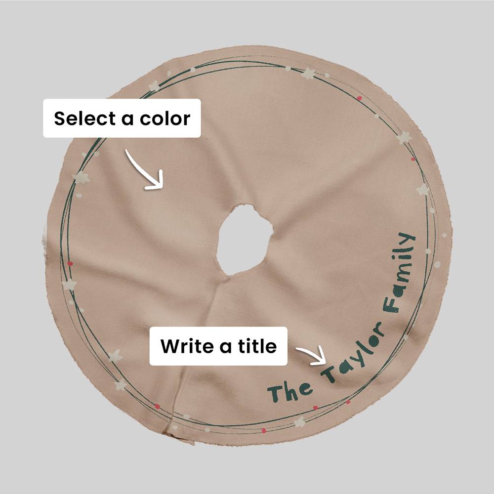 The Gift Circle  – Custom Christmas Tree Skirt-6 product photo