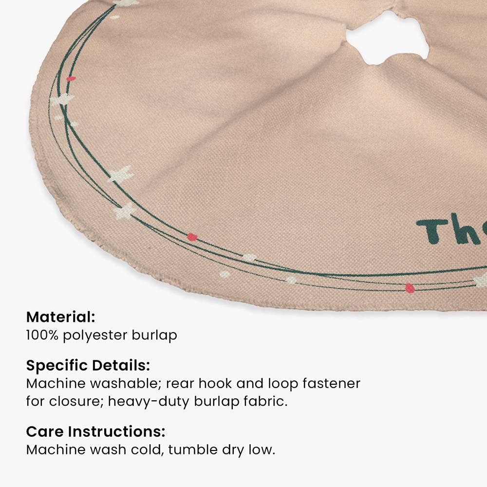The Gift Circle  – Custom Christmas Tree Skirt-4 product photo