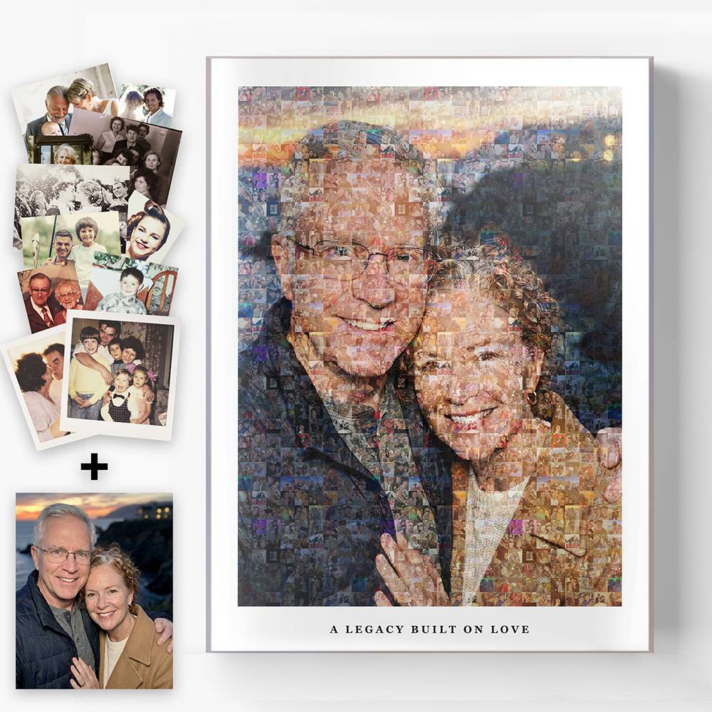 The Heirloom Mosaic - Scanned Photos on Acrylic-7 product photo