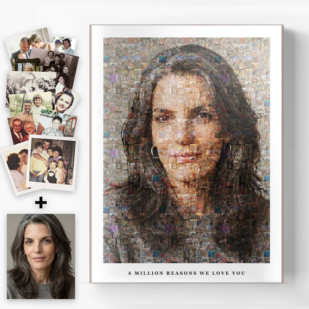 The Heirloom Mosaic - Scanned Photos on Acrylic-1 product photo